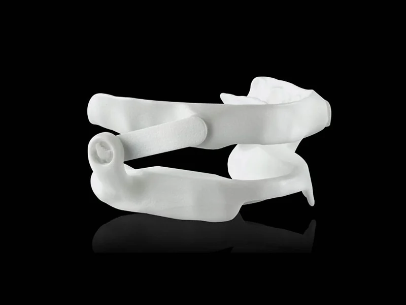 A Panthera mandibular advancement appliance, the custom 3D-printed oral sleep appliance used at Toothpillow Breathing & Sleep Center in Draper, Utah